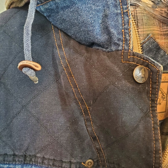 VTG 80S RAW Rugged Active Wear Denim Jacket - Picture 4 of 14